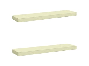 Lot de 2 coussins de banc, coussins d'assise vught 100 % polyester crème cf58451
