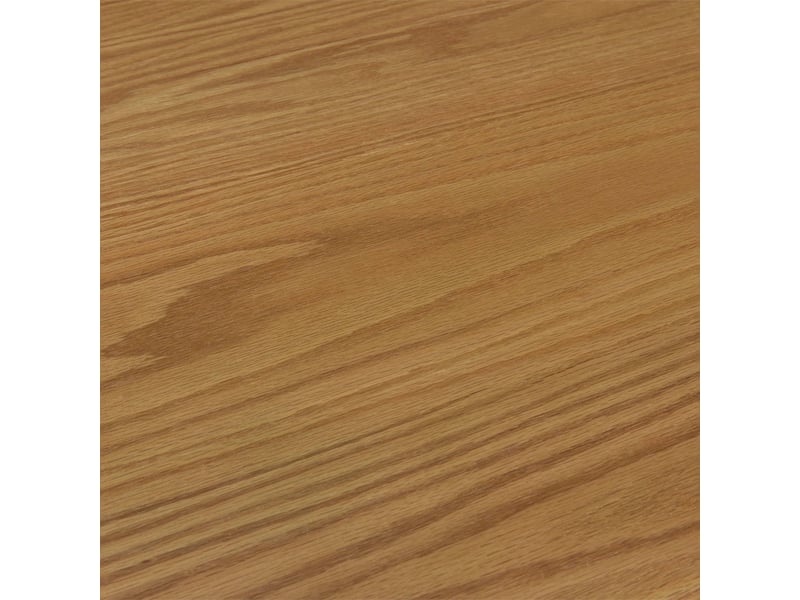  Table à manger triangulaire bois d'hévéa placage chêne 6 places naturel - ninon  - Conforama E