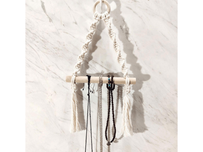  Porte-rouleau de toilette en macramé tissé main,porte-papier hygiénique suspendu pour salle de bain,décor  - Conforama E