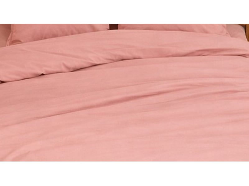 Parure de lit en percale de coton 65 filscm² PAR_PERCOT_ROS240 - Conforama C