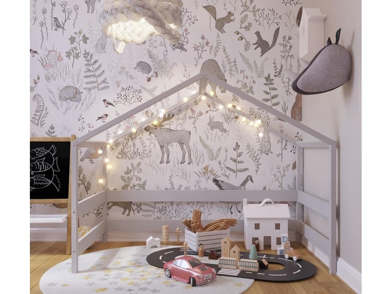  Yappyhytte playhouse - structure cabane 160x80 cm - gris clair 4754010388059 - Conforama C