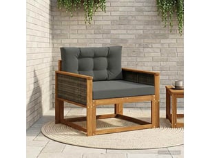 Vidaxl sofa de milieu extérieur naturel