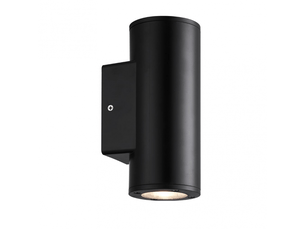 Applique extérieure fabrilamp yopol coloris noir 2 x gu10 ip54 18,6 x 7,6 x 9,9 cm
