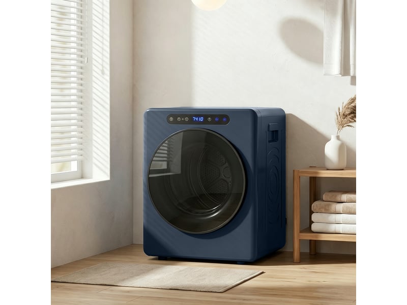 Sèche linge à évacuation, sèche-linge électrique 1000 w 3 kg, modes extra dry et eco, minuterie, bleu, acier inoxydable - Conforama D