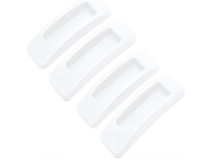Poignée adhésive pour porte coulissante (4 unités) - blanc