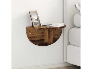 Étagère flottante, étagère suspendue montage mural bois ancien 48 x 24 x 24 cm cf42454