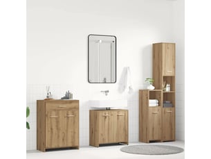 Ensemble de meubles salle de bain 4 pcs bois d'ingénierie cf63969