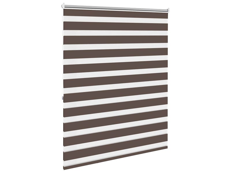 Store vénitien zebra, store de fenêtre 140,9 x 175 cm, largeur du tissu 136,7 cm, couleur café cf48202 - Conforama D