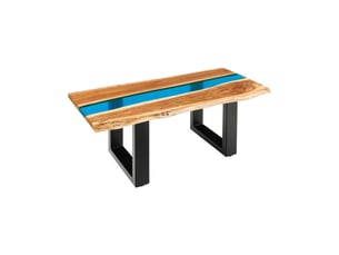 Table basse rectangulaire coloris bois clair MEUBLORAMA  - 50 cmx110 cm