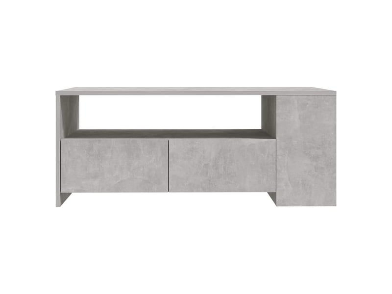  Table basse - table de salon - table à thé gris béton 102x55x42 cm bois d'ingénierie  - Conforama C