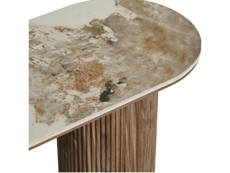  Rhod-console en céramique et décor bois 120 cm  - Conforama C