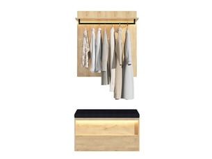 Armoire 1 porte(s) abattante <strong>MODFU</strong> <strong></strong> coloris bicolore largeur 90 cm