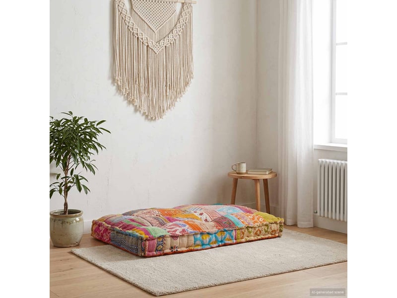  Coussin de canapé sur palette, coussin de chaise multicolore 120 x 80 x 12 cm cf54219  - Conforama B