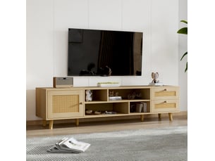Meuble tv coloris bois clair 160 cm MODENVIE