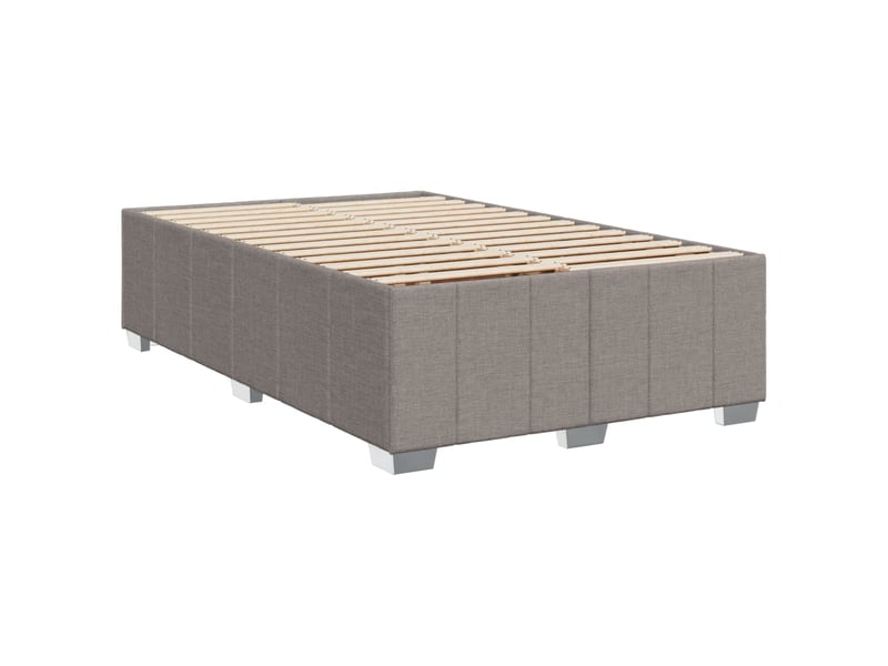  Lit double- lit adulte -  cadre de lit sans matelas taupe 120x190 cm tissu  - Conforama B