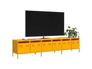Meuble tv coloris jaune 202 cm <strong></strong>  <strong></strong>