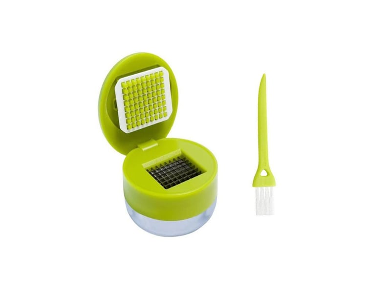  Presse-ail manuel, râpe à gingembre en acier inoxydable 304 de qualité alimentaire, avec brosse de nettoyage, peut écraser l'ail et le gingembre  - Conforama A