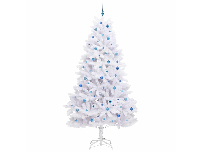 Sapin de noël - arbre de noël artificiel à branches articulées blanc 270 cm  - Conforama D