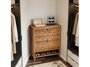 Meuble à chaussures 15 paire(s)  <strong>BEAOK</strong>  <strong></strong> coloris marron