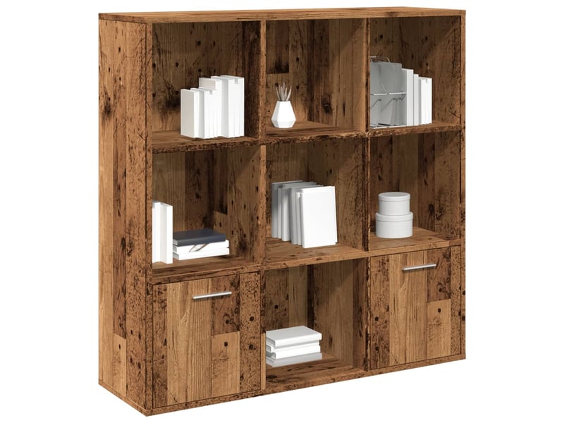  Meuble dev rangement vieux bois 98x29x97,5 cm bois d'ingénierie  - Conforama B