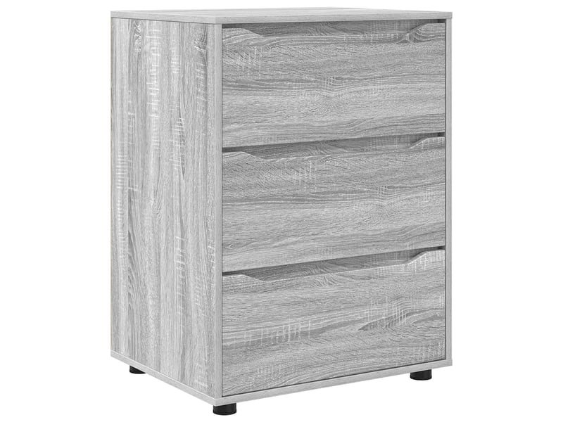 Armoire de rangement, commode de rangement 60 x 48 x 81 cm bois d'ingénierie shl8723 - Conforama A