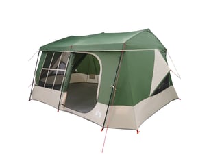 Tente de camping, tente familiale avec auvent imperméable 9 personne vert