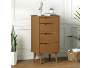 Commode 1 tiroir(s)    <strong></strong> <strong></strong> coloris marron largeur 40 cm