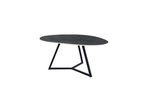 Table basse forme atypique coloris gris MEUBLORAMA - 55 cmx70 cm