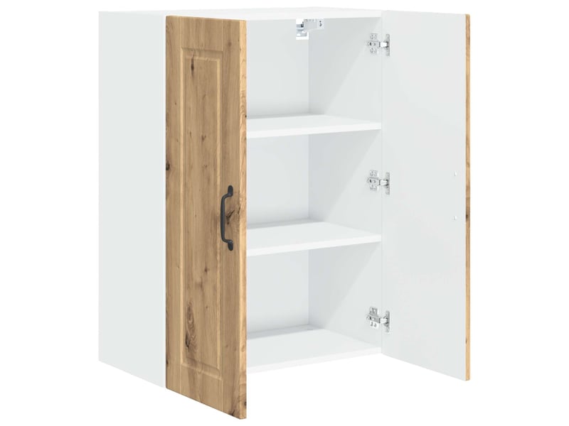  Meuble mural de cuisine, armoire de cuisine chêne artisanal 60x31x80cm  - Conforama E