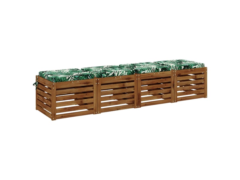 Lot de 4 coussins de siège, coussins d'assise soest 100 % polyester cf60214 - Conforama C