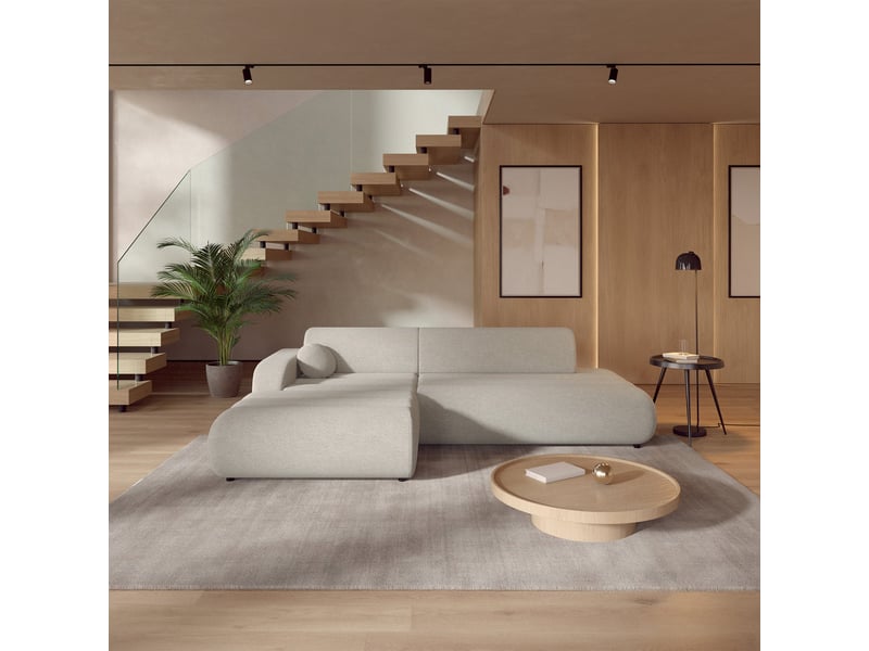 Selsey arione - canapé d'angle convertible - 283 cm - chenille beige clair Arione - Conforama B