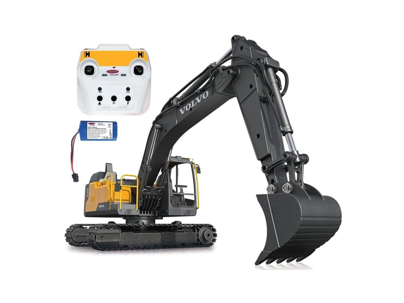  Excavateur volvo ec160e metal 1:16 avec prise de coquille et un marteau de démolition 2,4ghz 406300 - Conforama A