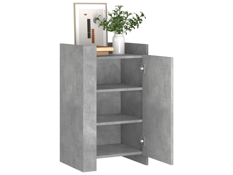  Buffet - bahut - meuble de rangement gris béton 45x35x75 cm bois d'ingénierie  - Conforama C