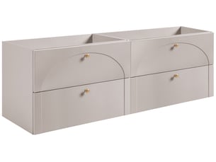 Ensemble de 2 meubles sous-vasque suspendus aura 160 cm cachemire mat g