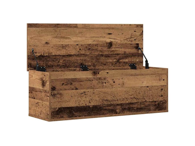  Boîte de rangement, coffre de rangement bois ancien 102x35x35 cm  - Conforama E