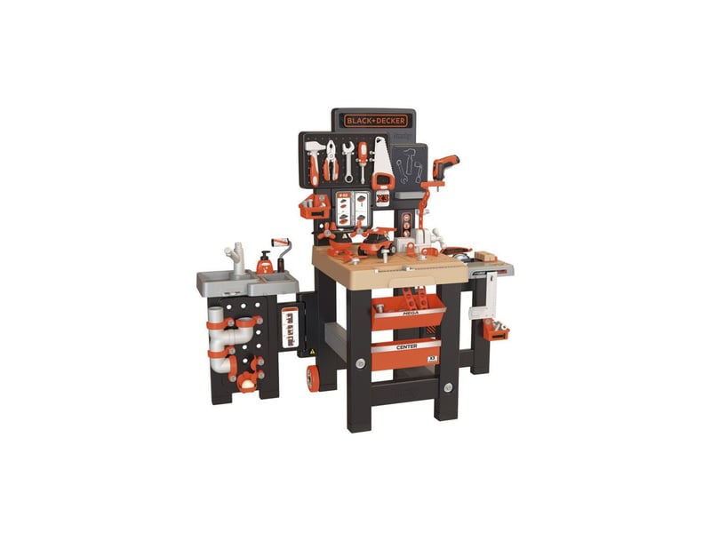  Etabli atelier enfant xxl 3 ans mega center 100 accessoires SMO3032163607441 - Conforama A