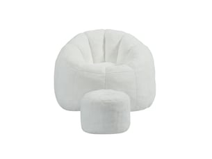 Fauteuil fixe   Tissu blanc vendu Par paire