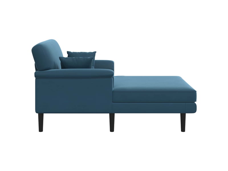  Chaise longue, chaise de salon bleu velours cf28540  - Conforama D