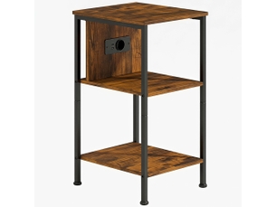 Table basse rectangulaire coloris marron <strong></strong> <strong></strong> - 30 cmx34 cm