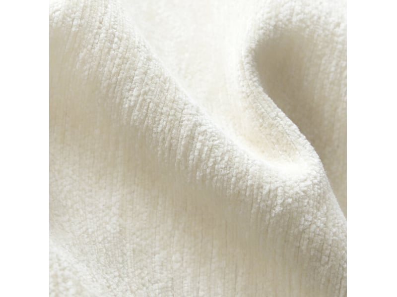  Canapé d'angle panoramique en u 6 places blanc en tissu, 400 cm, confort généreux au quotidien pour le salon  - Conforama D