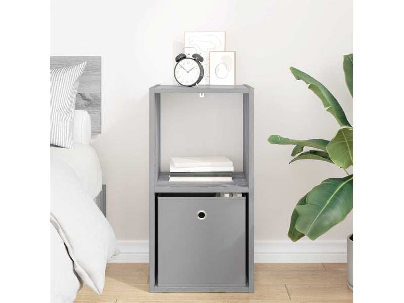  Table de chevet - cabinet de chevet - table de nuit gris sonoma 35 x 32 x 68,5 cm bois d'ingénierie  - Conforama C