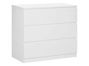 Chiffonnier 3 tiroir(s)    <strong></strong> <strong></strong> coloris blanc largeur 80 cm hauteur 73 cm