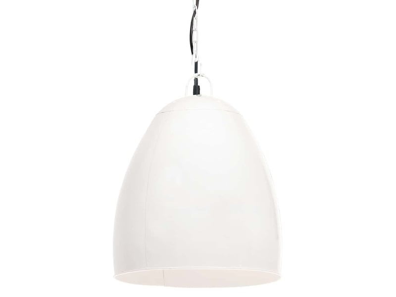  Lampe suspendue, suspension luminaire industrielle 25 w blanc rond 42 cm e27  - Conforama A