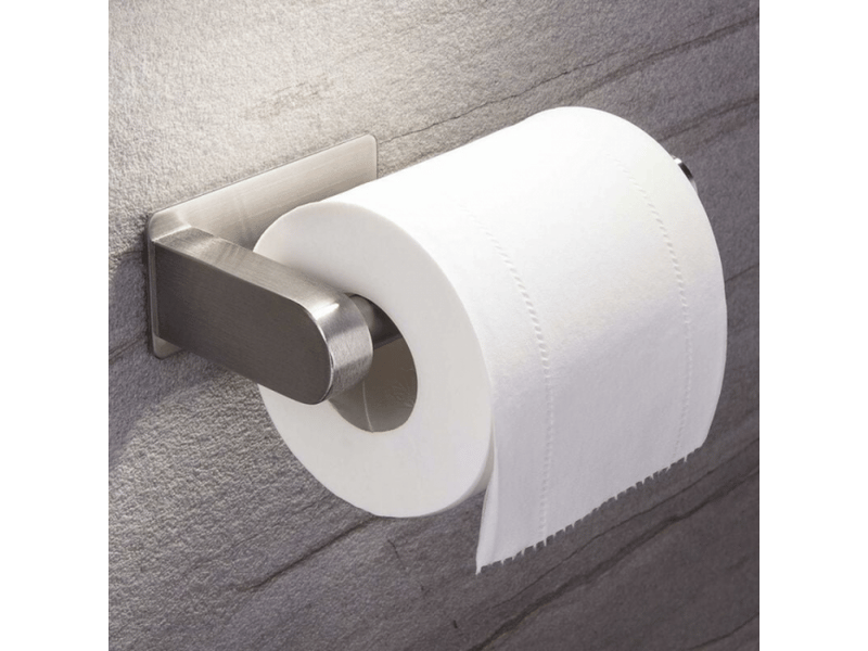  Porte-papier toilette autocollant sans perçage, porte-papier peint, porte-papier toilette en acier inoxydable, porte-papier toilette  - Conforama A
