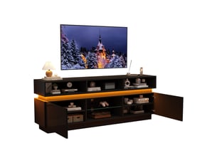 Meuble tv coloris noir 160 cm <strong>OXEZA</strong> <strong></strong>