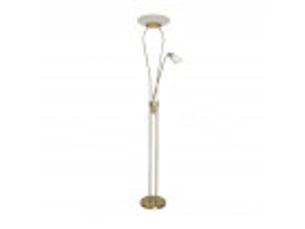 Lampadaire fabrilamp wolf led intégrée coloris cuir 178 x 31,5 x 31,5 cm
