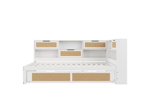 Lit banquette 90x200 cm <strong></strong>  <strong></strong> coloris blanc