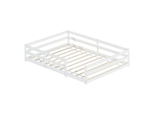 Lit 2 places 140x200 cm <strong>OKWISH</strong>  <strong></strong> coloris blanc