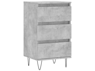 Buffet cuisine, meuble de rangement, bahut gris béton 40x35x70 cm bois d'ingénierie shl47730