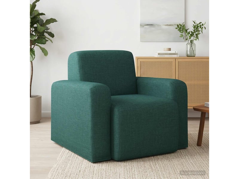  Vidaxl fauteuil vert foncé tissu  - Conforama B